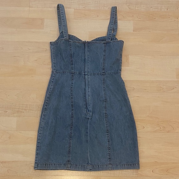 Kourt Denim Bustier Country Western Mini Dress Size S/M - Picture 3 of 5